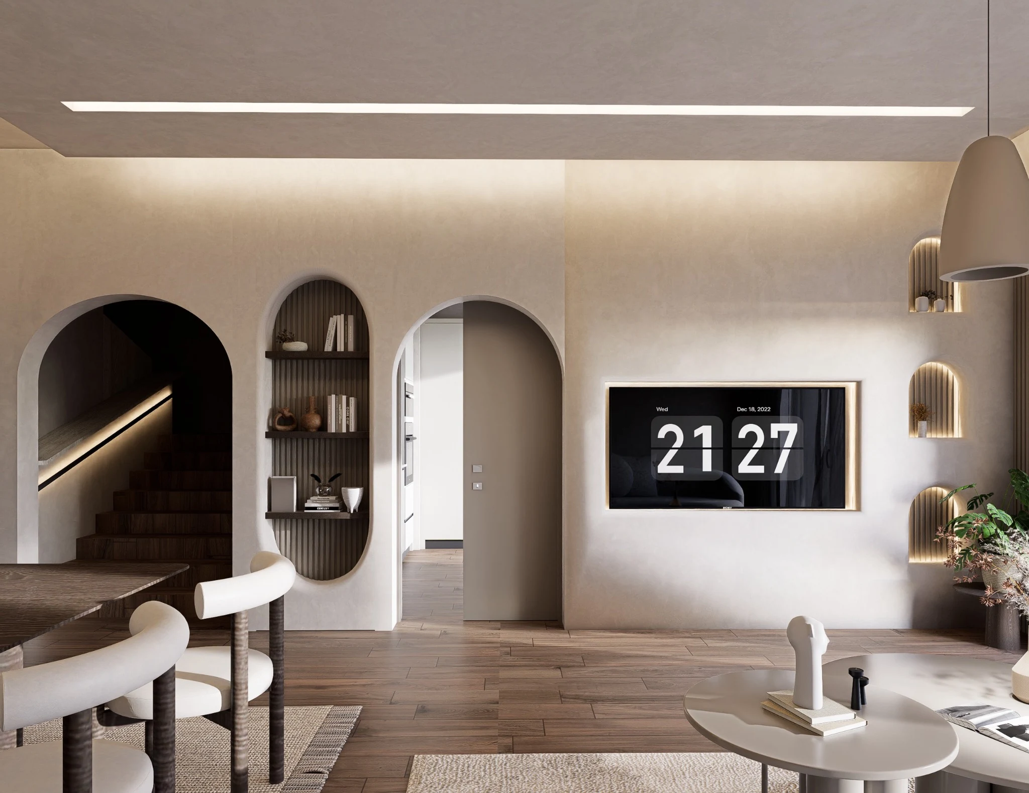 Arched living wall concept