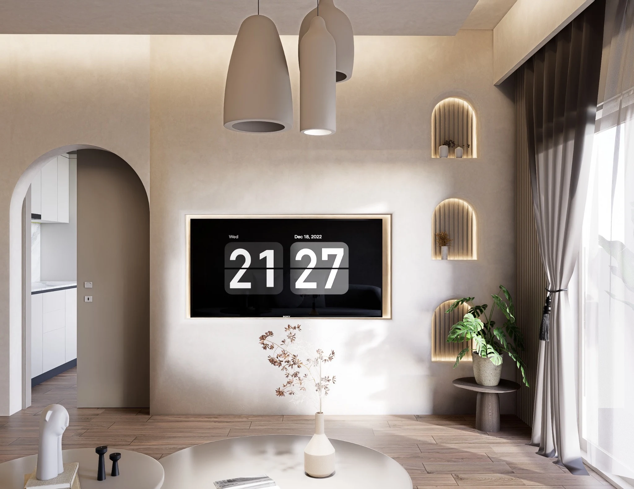 Living room view concept